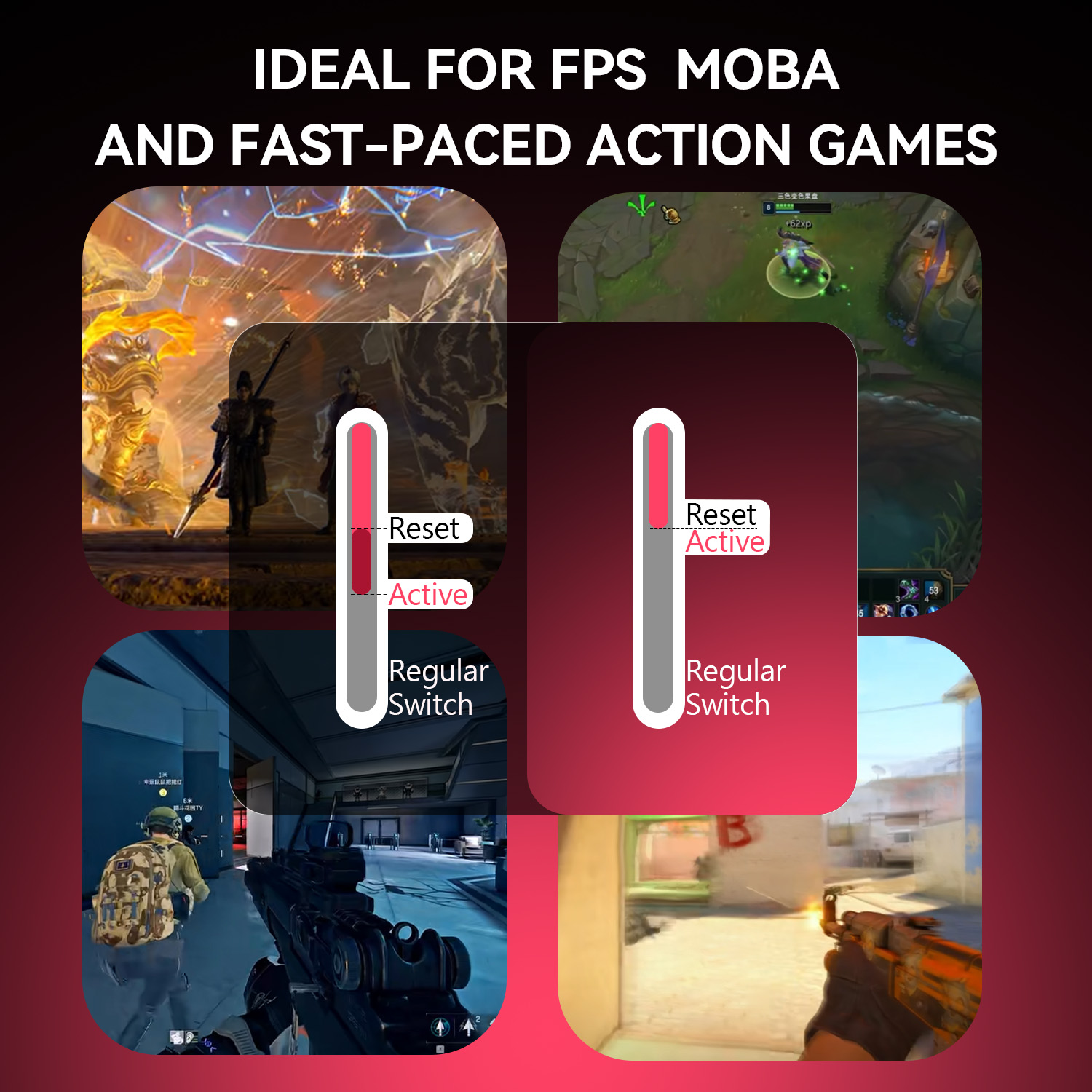 Clavier de jeu DarkBeacon Flux - Esports Gaming Competition avis et prix