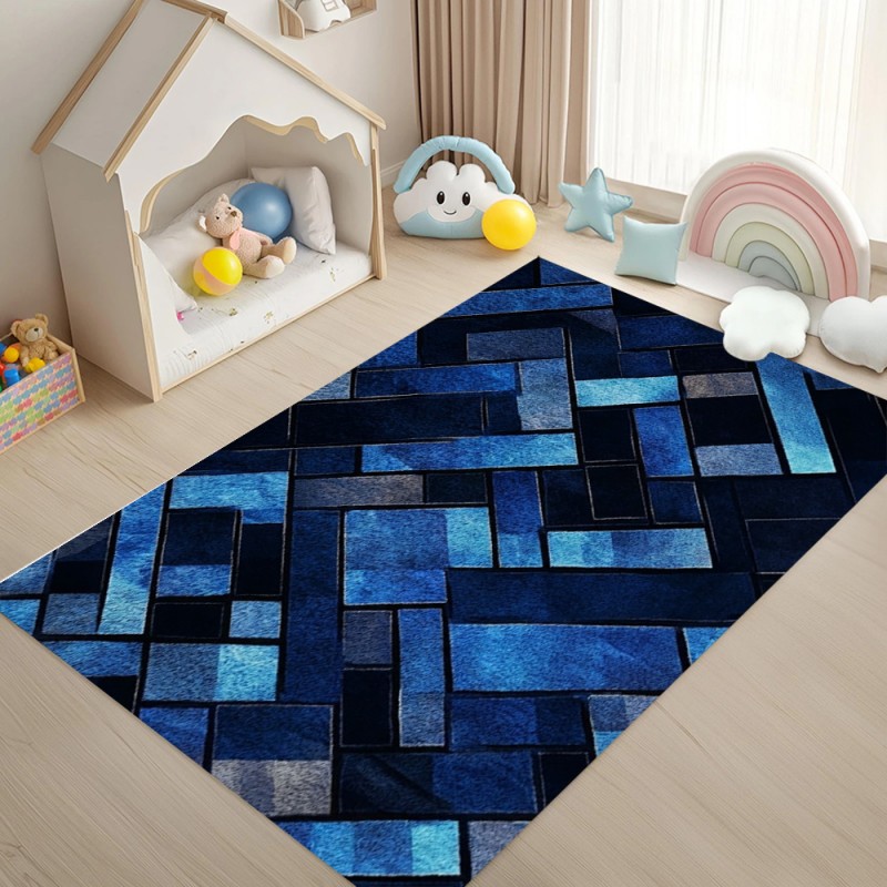 Tapis géométrique patchwork bl - Esports Gaming Hotel avis et prix